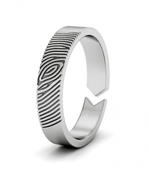 Кольцо с отпечатком пальца (Мод.256)